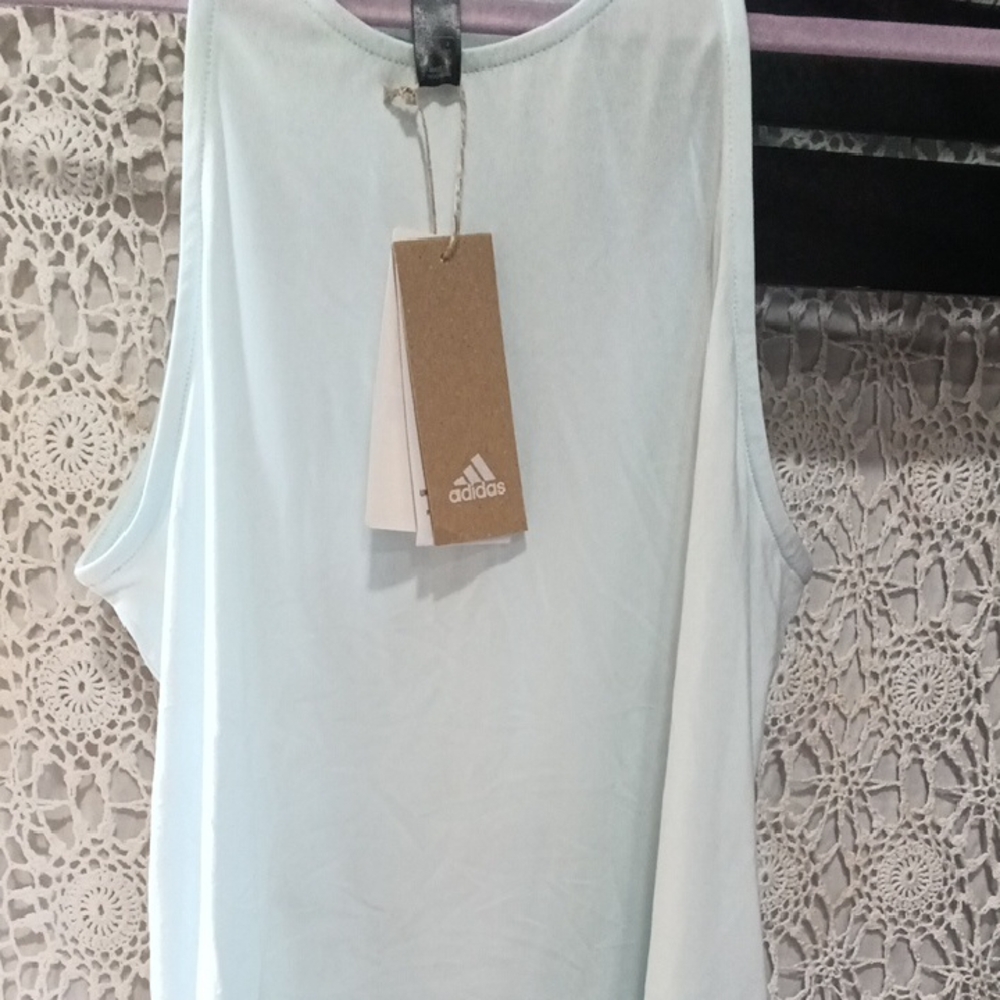 adidas Women's Pale Blue Athletic Tank